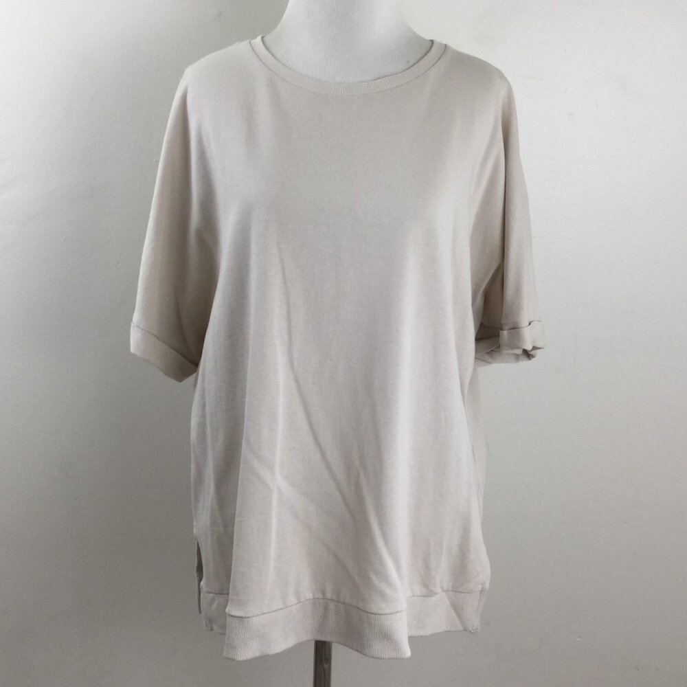 Zara Cream Boxy Top m